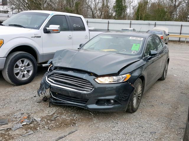 3FA6P0K95FR152758 - 2015 FORD FUSION TIT GREEN photo 2