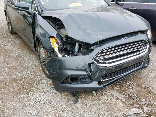 3FA6P0K95FR152758 - 2015 FORD FUSION TIT GREEN photo 9