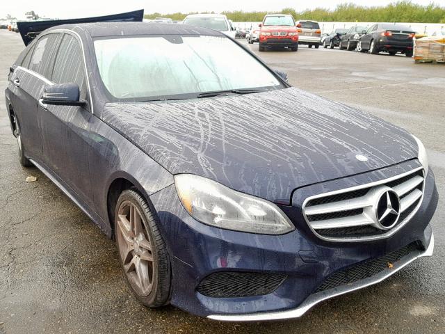 WDDHF5KBXEA988957 - 2014 MERCEDES-BENZ E 350 BLUE photo 1