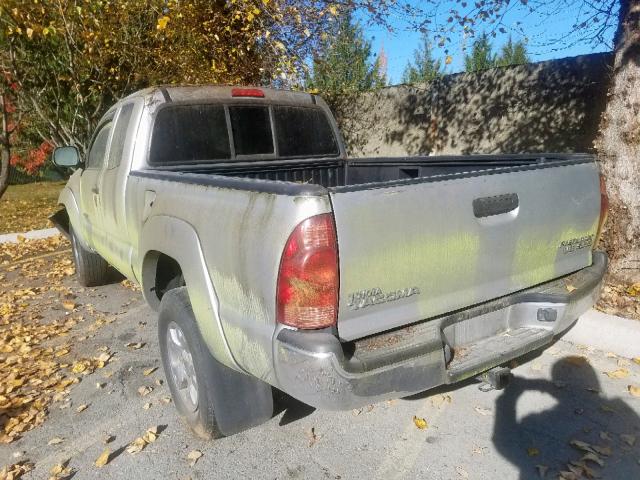 5TETU62N96Z295766 - 2006 TOYOTA TACOMA PRE SILVER photo 3