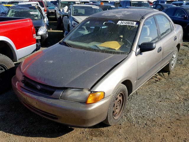 JM1BC1419V0151516 - 1997 MAZDA PROTEGE DX GRAY photo 2