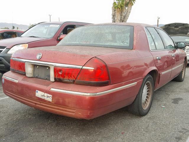 2MEFM75W7WX672425 - 1998 MERCURY GRAND MARQ RED photo 4