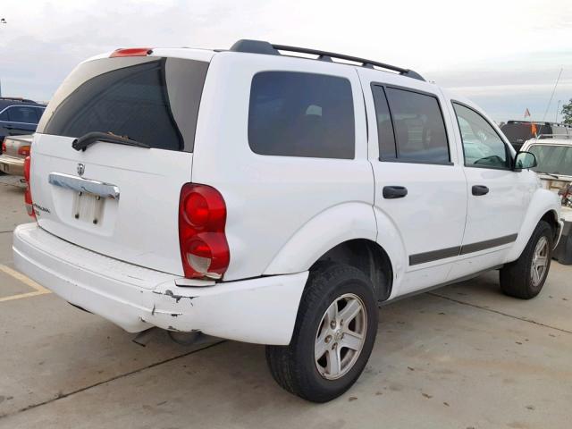 1D4HB48N96F135376 - 2006 DODGE DURANGO SL WHITE photo 4