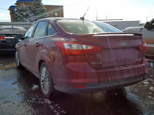 1FADP3J24EL357515 - 2014 FORD FOCUS TITA RED photo 3