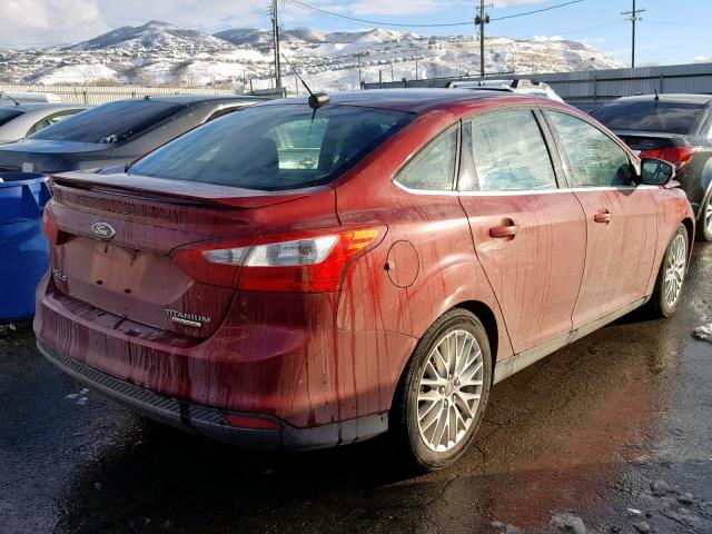 1FADP3J24EL357515 - 2014 FORD FOCUS TITA RED photo 4