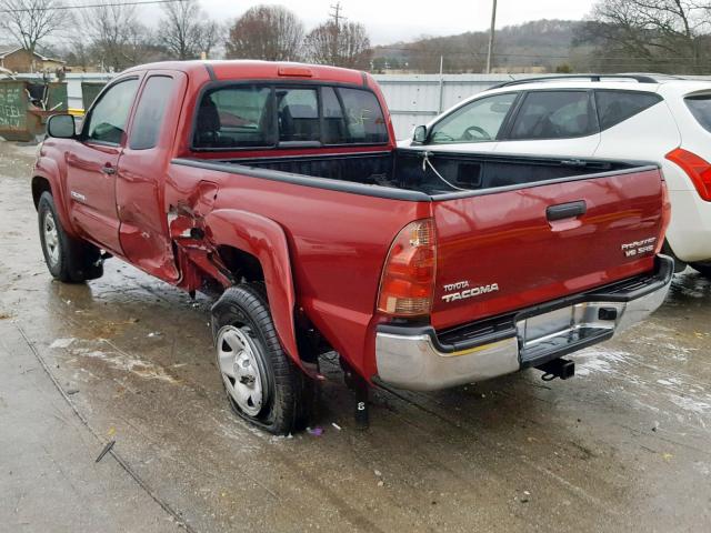 5TETU62N87Z457131 - 2007 TOYOTA TACOMA PRE MAROON photo 3