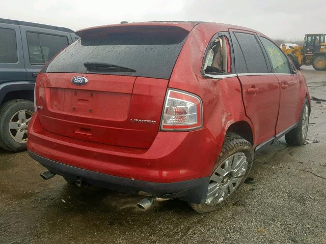 2FMDK3KC2ABA01859 - 2010 FORD EDGE LIMIT RED photo 4