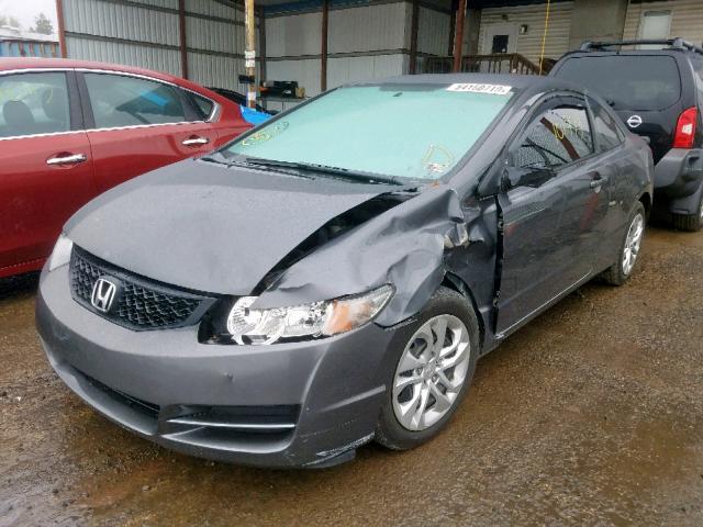 2HGFG1B60BH516517 - 2011 HONDA CIVIC LX GRAY photo 2