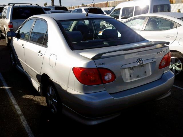 1NXBR32E54Z288066 - 2004 TOYOTA COROLLA S SILVER photo 3