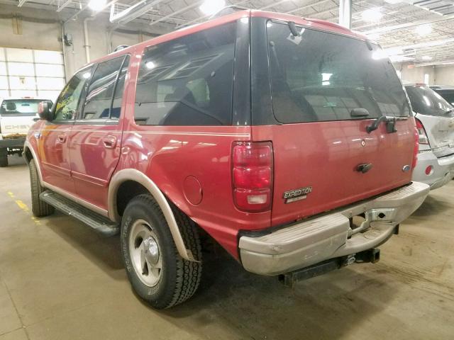 1FMFU18L3VLB93541 - 1997 FORD EXPEDITION RED photo 3