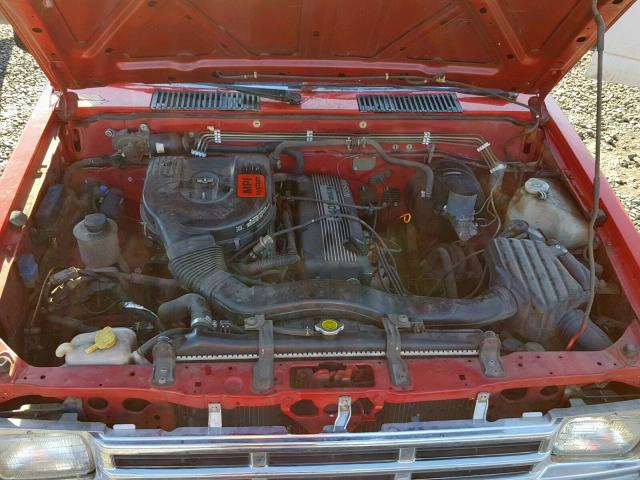 1N6SD11S7LC343228 - 1990 NISSAN D21 SHORT RED photo 7