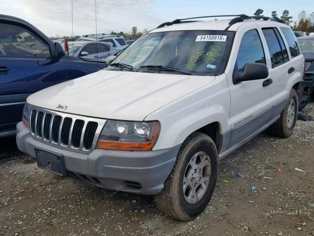 1J4G248S5YC201399 - 2000 JEEP GRAND CHER WHITE photo 2