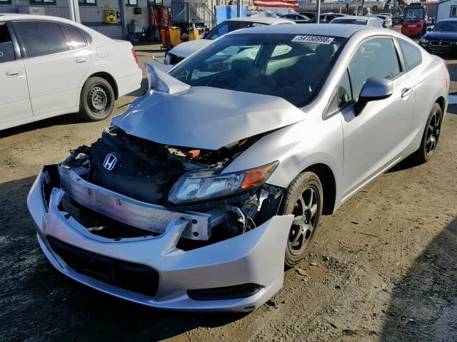 2HGFG3B54CH565448 - 2012 HONDA CIVIC LX SILVER photo 2