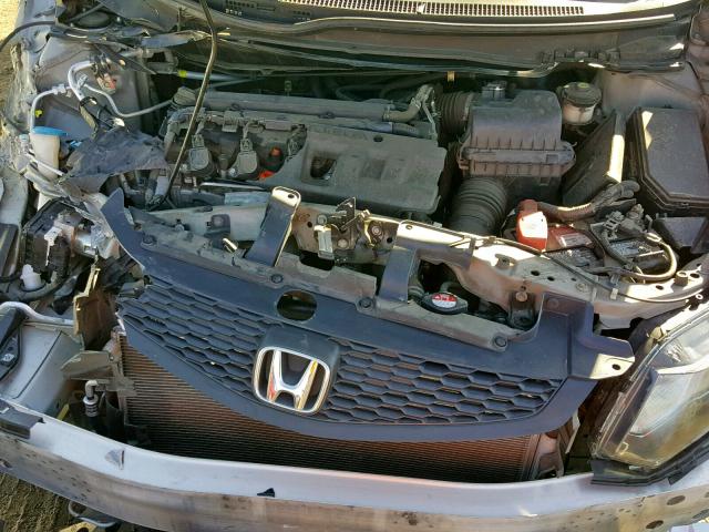 2HGFG3B54CH565448 - 2012 HONDA CIVIC LX SILVER photo 7