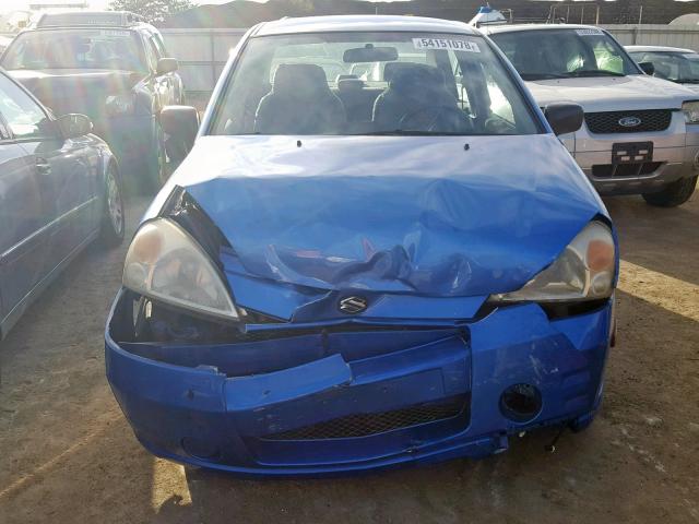 JS2RA61S845210268 - 2004 SUZUKI AERIO S BLUE photo 10