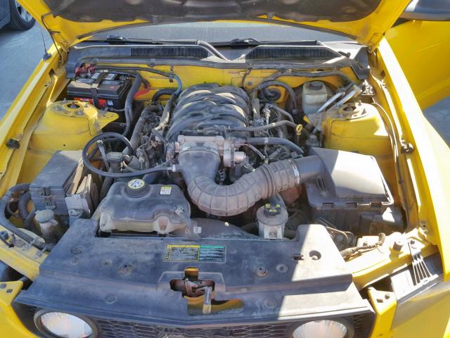 1ZVHT82H265114361 - 2006 FORD MUSTANG GT YELLOW photo 7