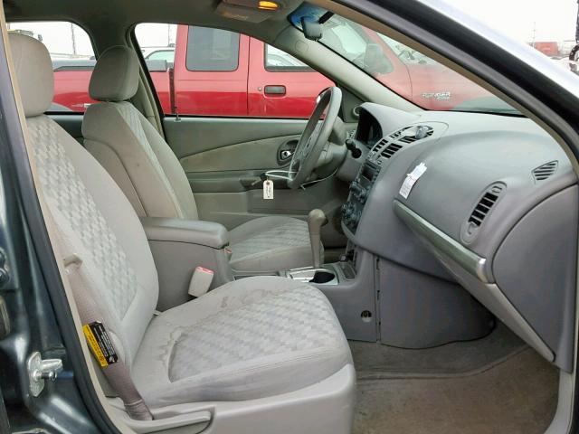 1G1ZT64885F150291 - 2005 CHEVROLET MALIBU MAX ნაცრისფერი ფოტო 5