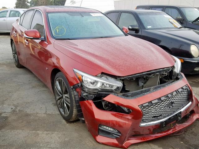 JN1BV7AP3FM341363 - 2015 INFINITI Q50 BASE RED photo 1