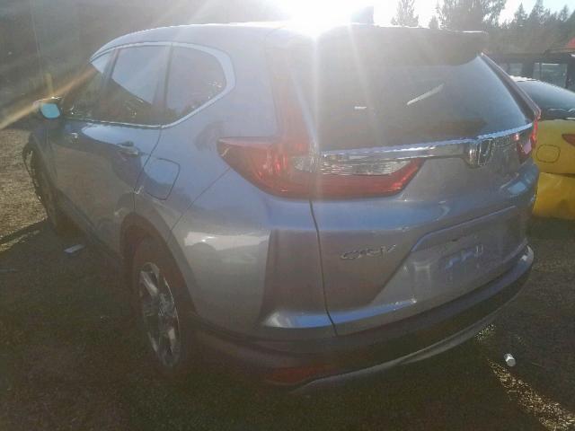 2HKRW2H87JH659399 - 2018 HONDA CR-V EXL SILVER photo 3