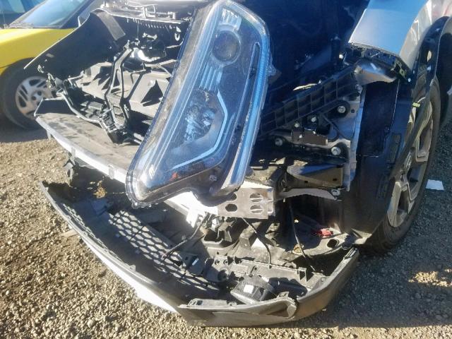 2HKRW2H87JH659399 - 2018 HONDA CR-V EXL SILVER photo 9