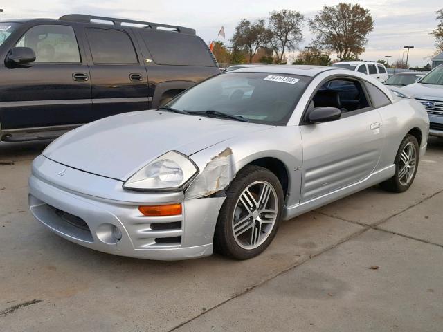 4A3AC74H63E205928 - 2003 MITSUBISHI ECLIPSE GT SILVER photo 2