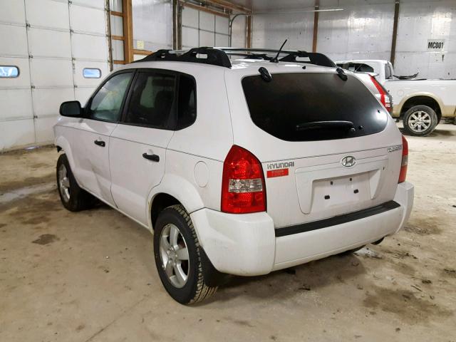 KM8JM12B06U376479 - 2006 HYUNDAI TUCSON GL WHITE photo 3