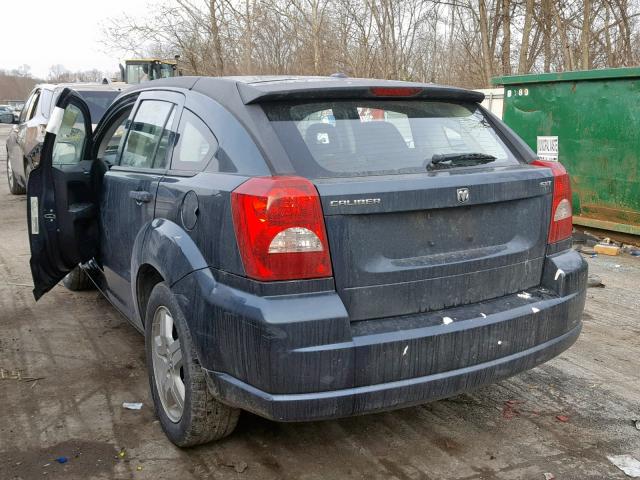 1B3HB48B68D554935 - 2008 DODGE CALIBER SX BLUE photo 3