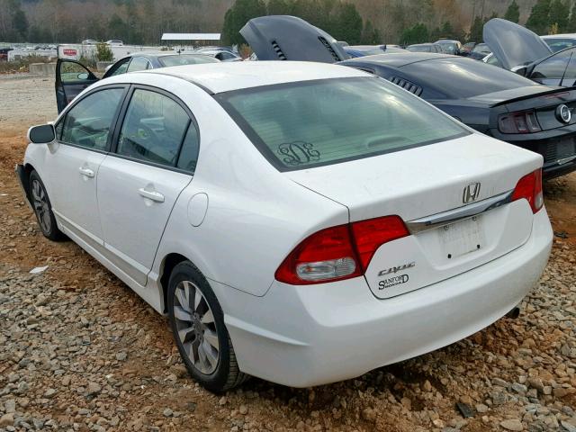 2HGFA1F9XBH536098 - 2011 HONDA CIVIC EXL WHITE photo 3