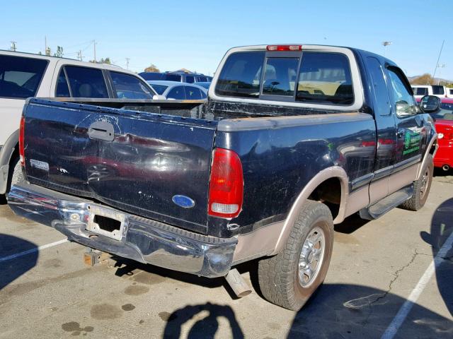 1FTPX28W7WNA65910 - 1998 FORD F250 BLACK photo 4