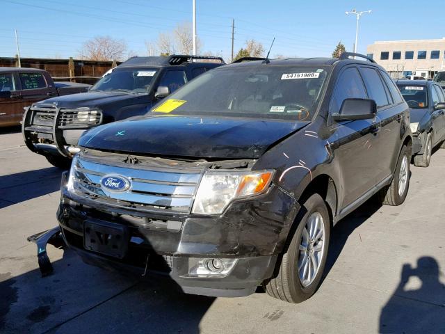 2FMDK48C27BB56997 - 2007 FORD EDGE SEL BLACK photo 2