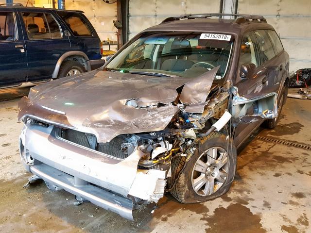 4S4BP61C757346766 - 2005 SUBARU LEGACY OUT BLUE photo 2