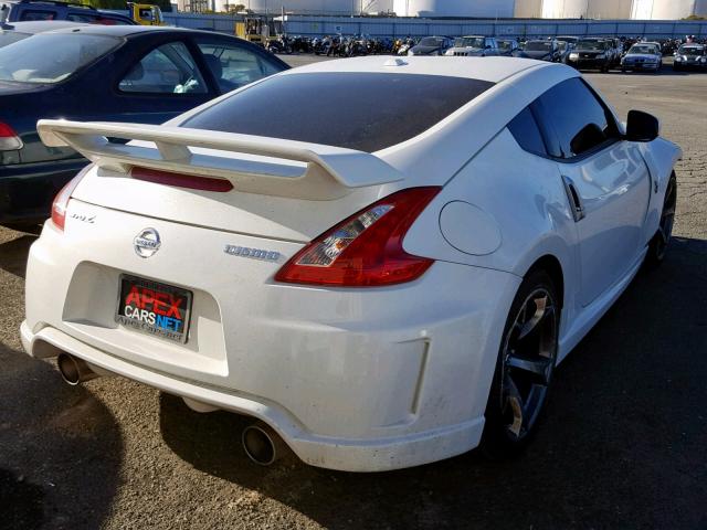 JN1AZ4EH2DM381383 - 2013 NISSAN 370Z BASE WHITE photo 4