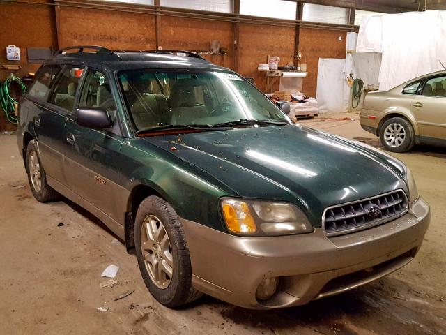 4S3BH675537646815 - 2003 SUBARU LEGACY OUT GREEN photo 1