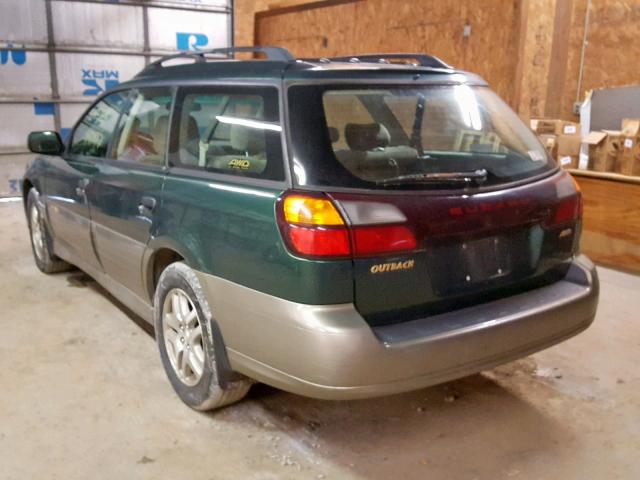 4S3BH675537646815 - 2003 SUBARU LEGACY OUT GREEN photo 3