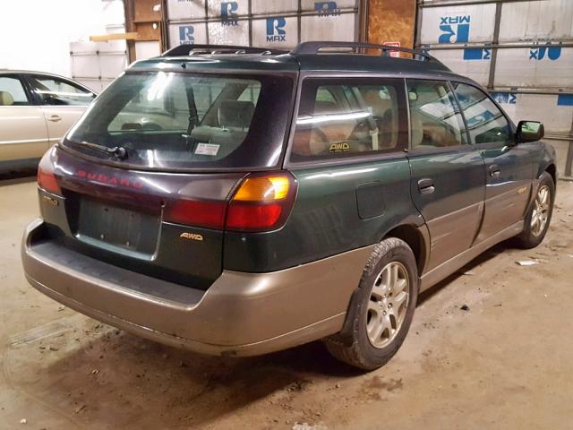 4S3BH675537646815 - 2003 SUBARU LEGACY OUT GREEN photo 4