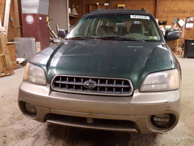 4S3BH675537646815 - 2003 SUBARU LEGACY OUT GREEN photo 9