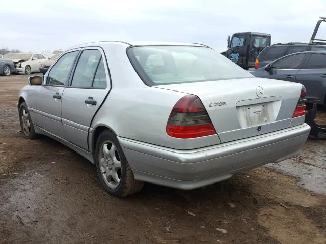 WDBHA29G8WF697238 - 1998 MERCEDES-BENZ C 280 SILVER photo 3