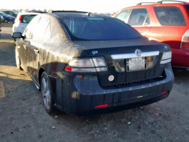 YS3FB49YX91004724 - 2009 SAAB 9-3 2.0T BLACK photo 3