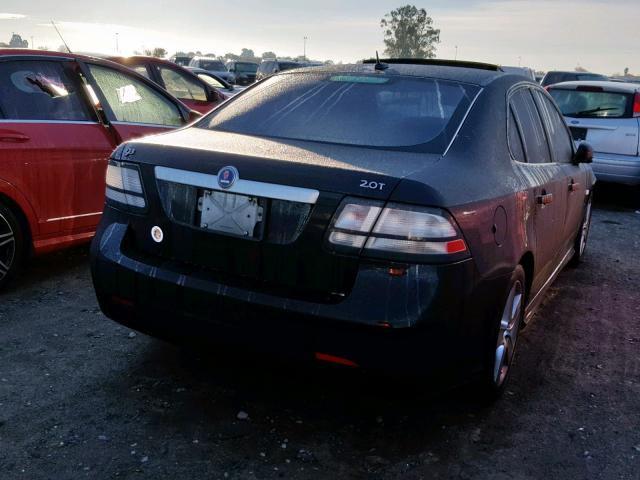 YS3FB49YX91004724 - 2009 SAAB 9-3 2.0T BLACK photo 4