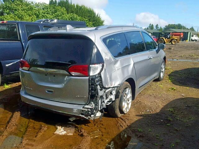 2C4RC1GG3JR245941 - 2018 CHRYSLER PACIFICA L SILVER photo 4