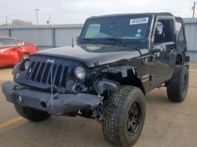 1C4AJWAG2FL699364 - 2015 JEEP WRANGLER S BLACK photo 2