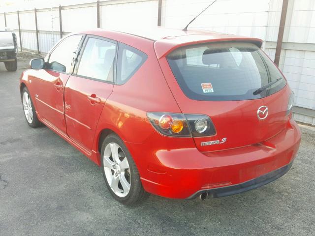 JM1BK143851303347 - 2005 MAZDA 3 HATCHBAC RED photo 3