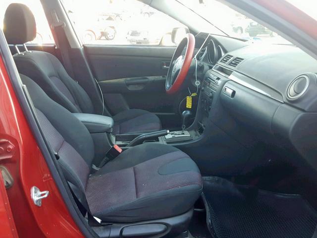 JM1BK143851303347 - 2005 MAZDA 3 HATCHBAC RED photo 5