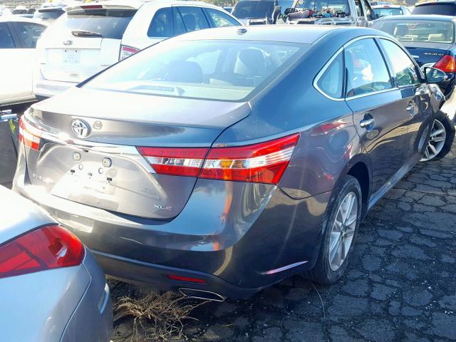 4T1BK1EB6FU142143 - 2015 TOYOTA AVALON XLE GRAY photo 4