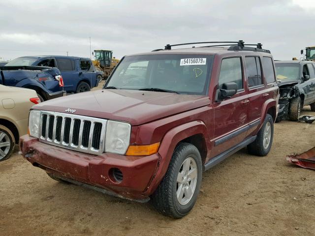 1J8HG48K17C546075 - 2007 JEEP COMMANDER მუქწითელი ფოტო 2