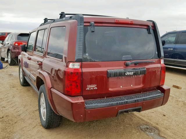 1J8HG48K17C546075 - 2007 JEEP COMMANDER მუქწითელი ფოტო 3