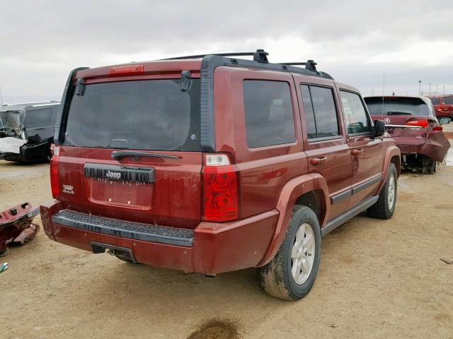 1J8HG48K17C546075 - 2007 JEEP COMMANDER მუქწითელი ფოტო 4
