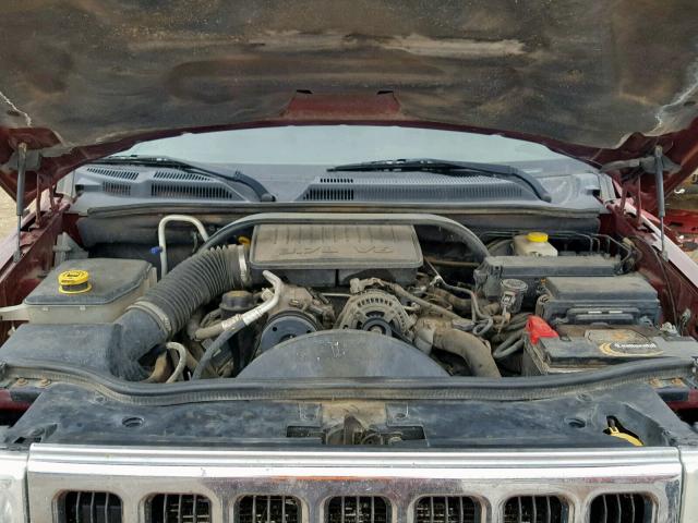 1J8HG48K17C546075 - 2007 JEEP COMMANDER მუქწითელი ფოტო 7