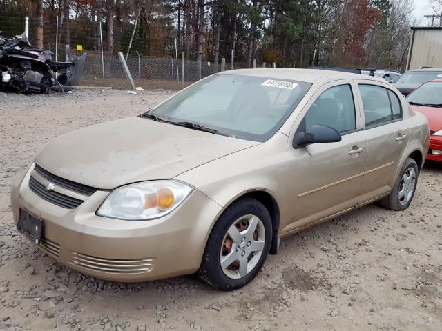 1G1AK52F457590644 - 2005 CHEVROLET COBALT TAN photo 2