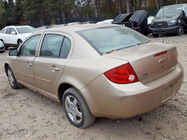 1G1AK52F457590644 - 2005 CHEVROLET COBALT TAN photo 3